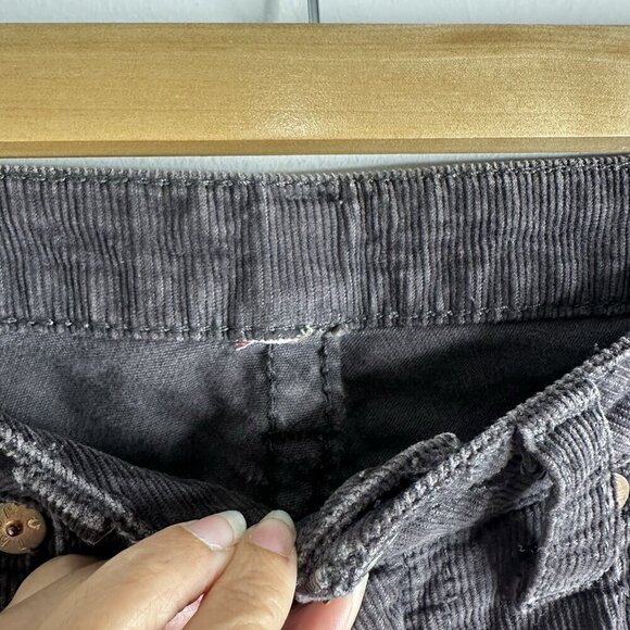 RARE Vintage True Religion Joey Big T Brown Corduroy Cropped Raw Hem Women’s 32 - Picture 8 of 16